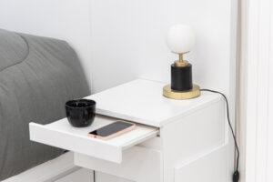 Mesa De Luz Flotante con Bandeja